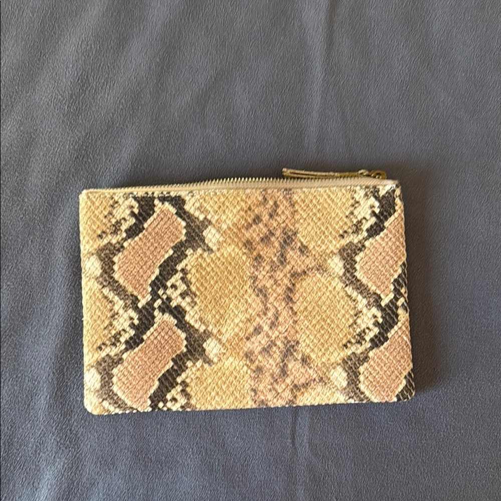 NWT Madewell Pouch Wallet snakeskin